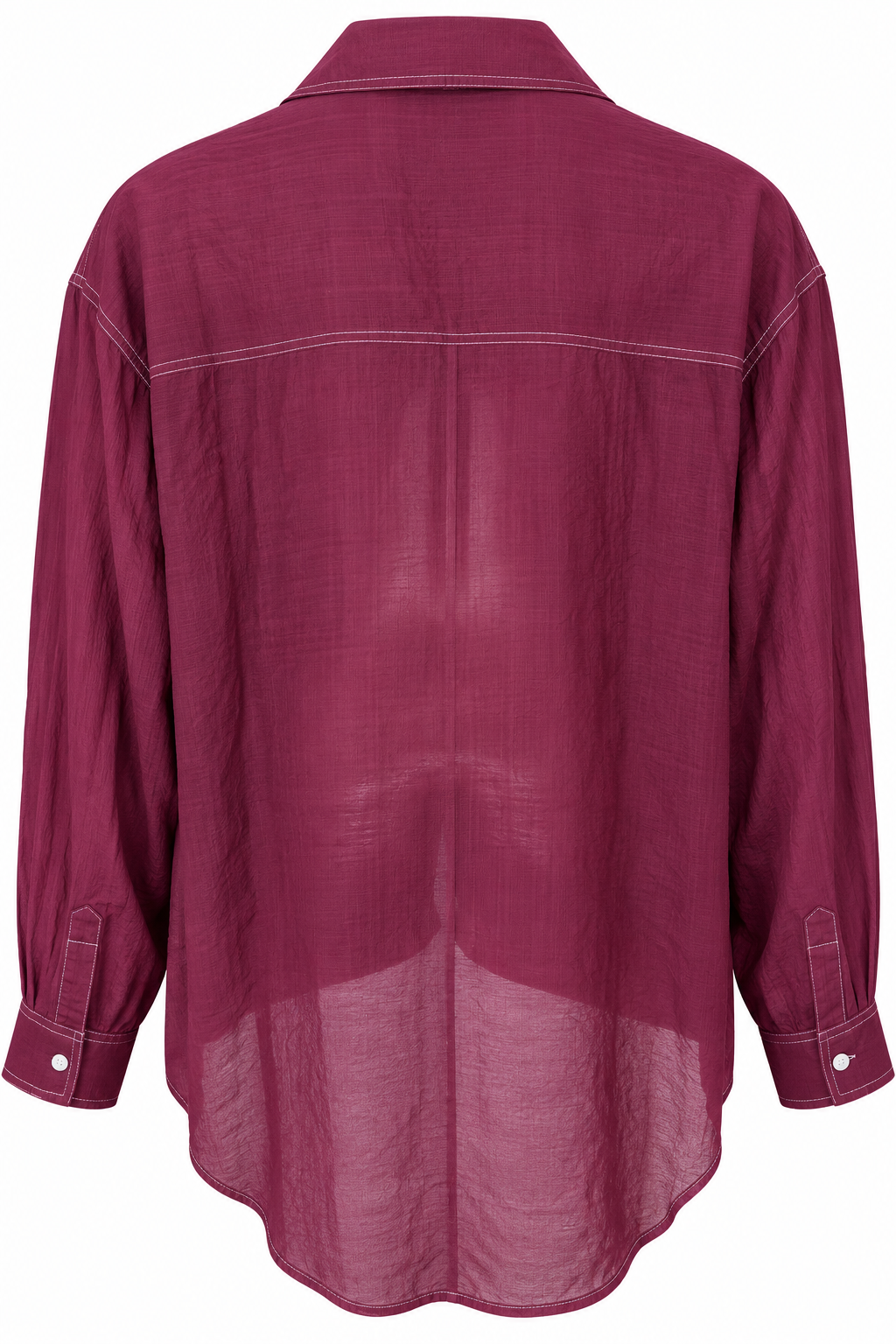 Maude contrast shirt plum