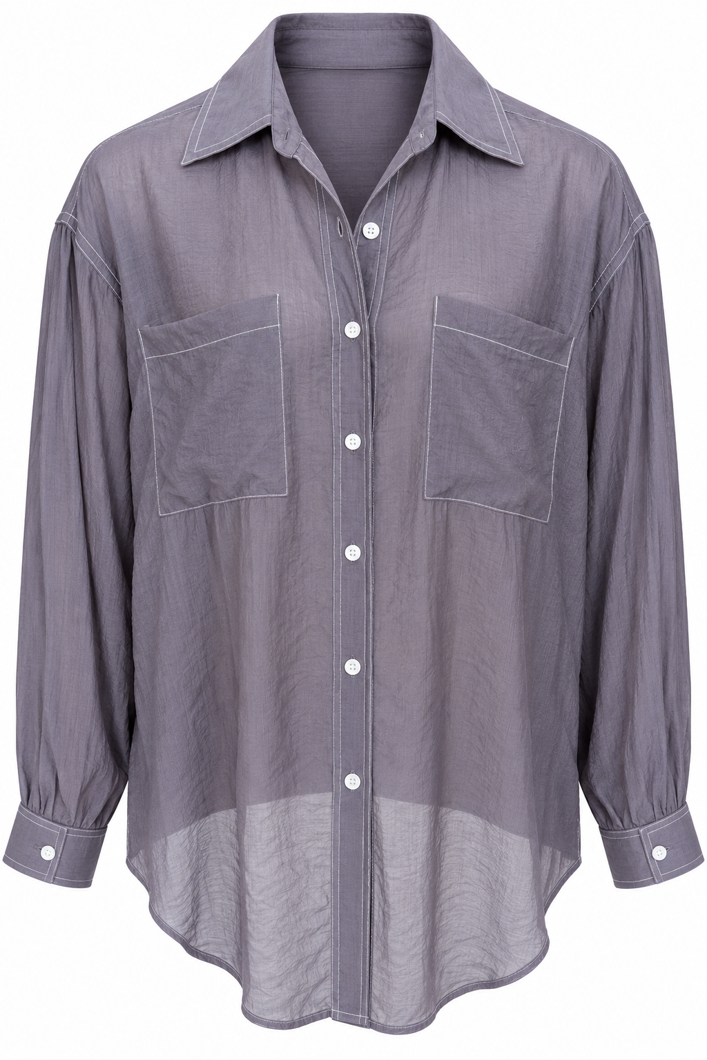 Maude contrast shirt Dove grey