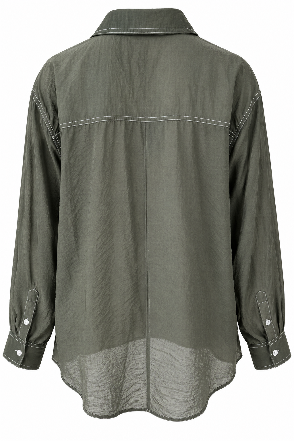 Maude contrast shirt olive green