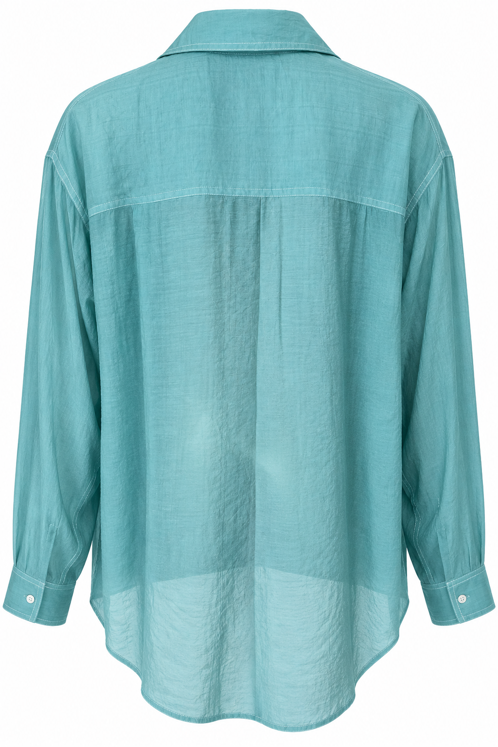 Maude contrast shirt turquoise