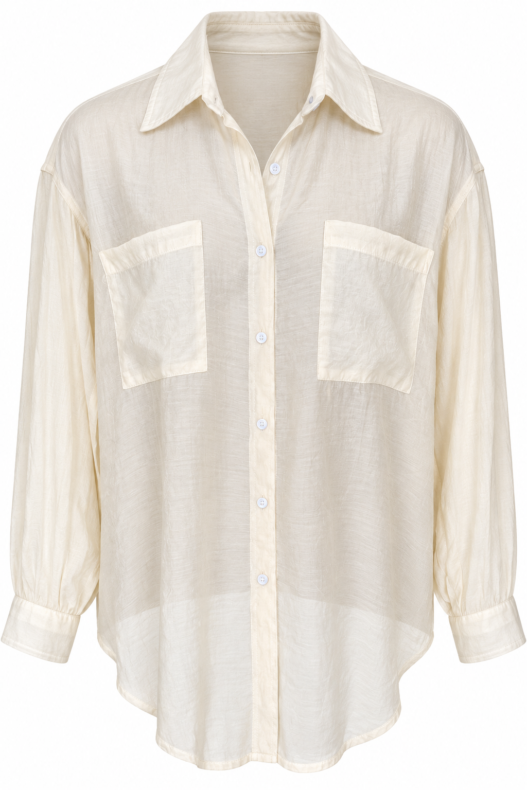 Maude contrast shirt crema