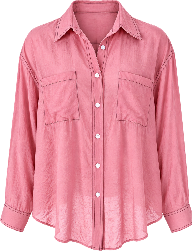 Maude contrast shirt dusk pink