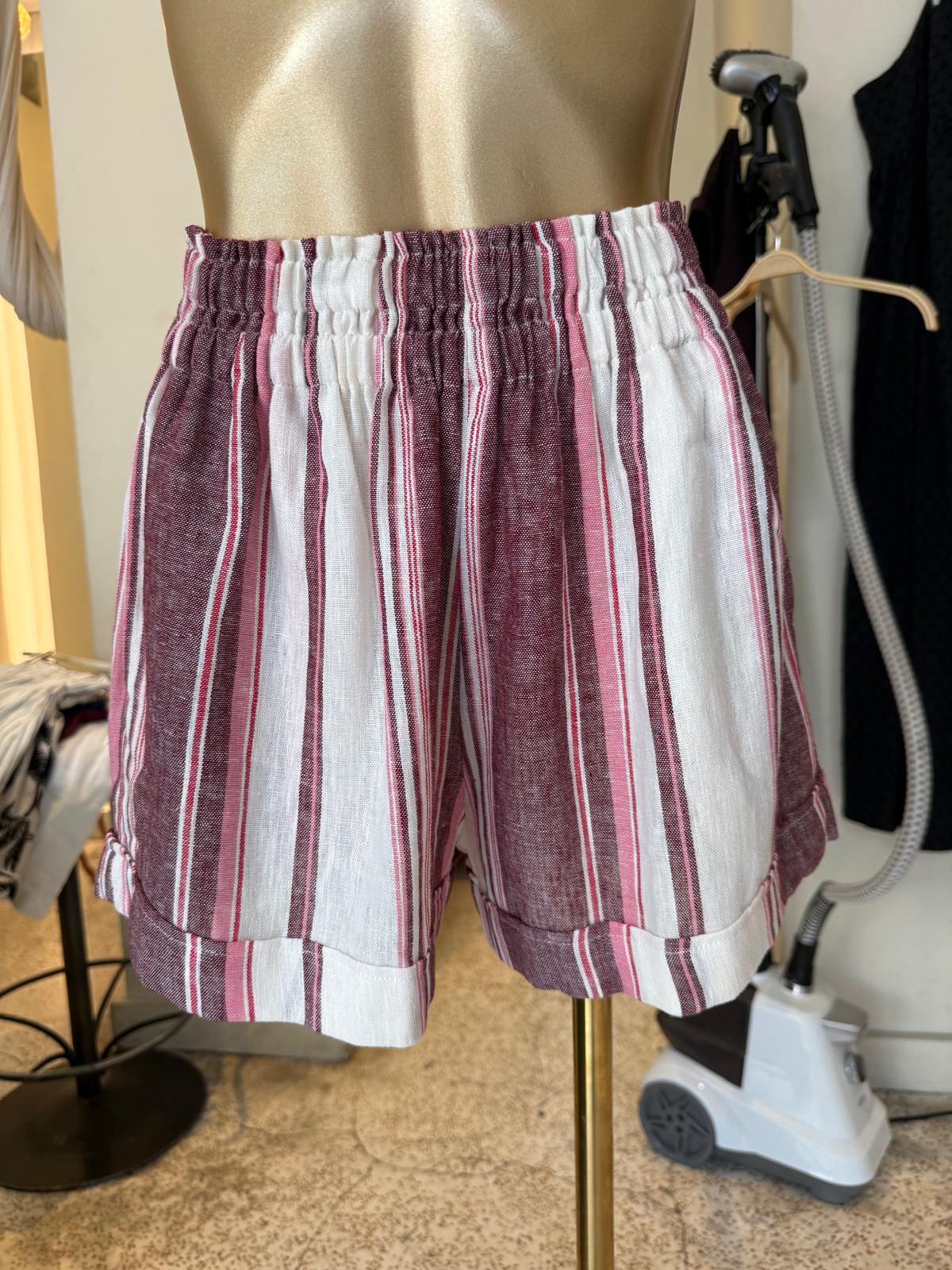 Kate Shorts - Berry Stripe