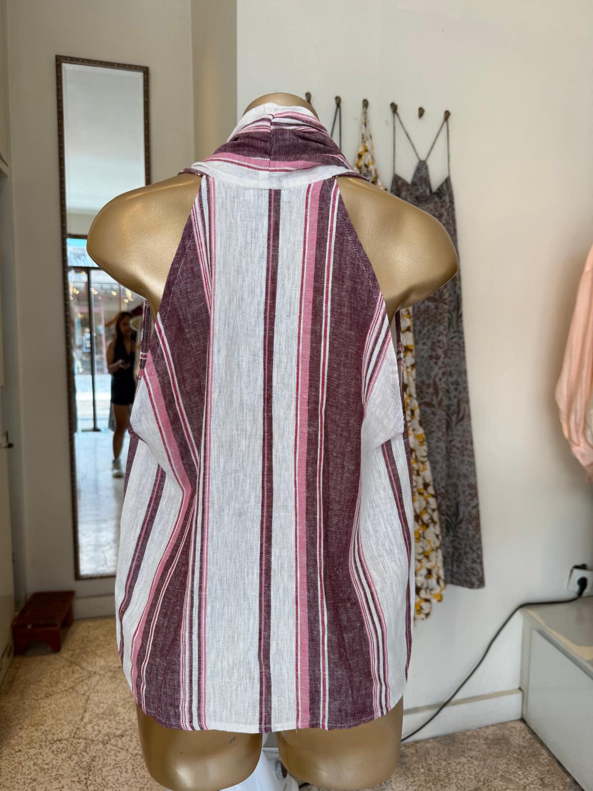 Kate Top - Berry Stripe